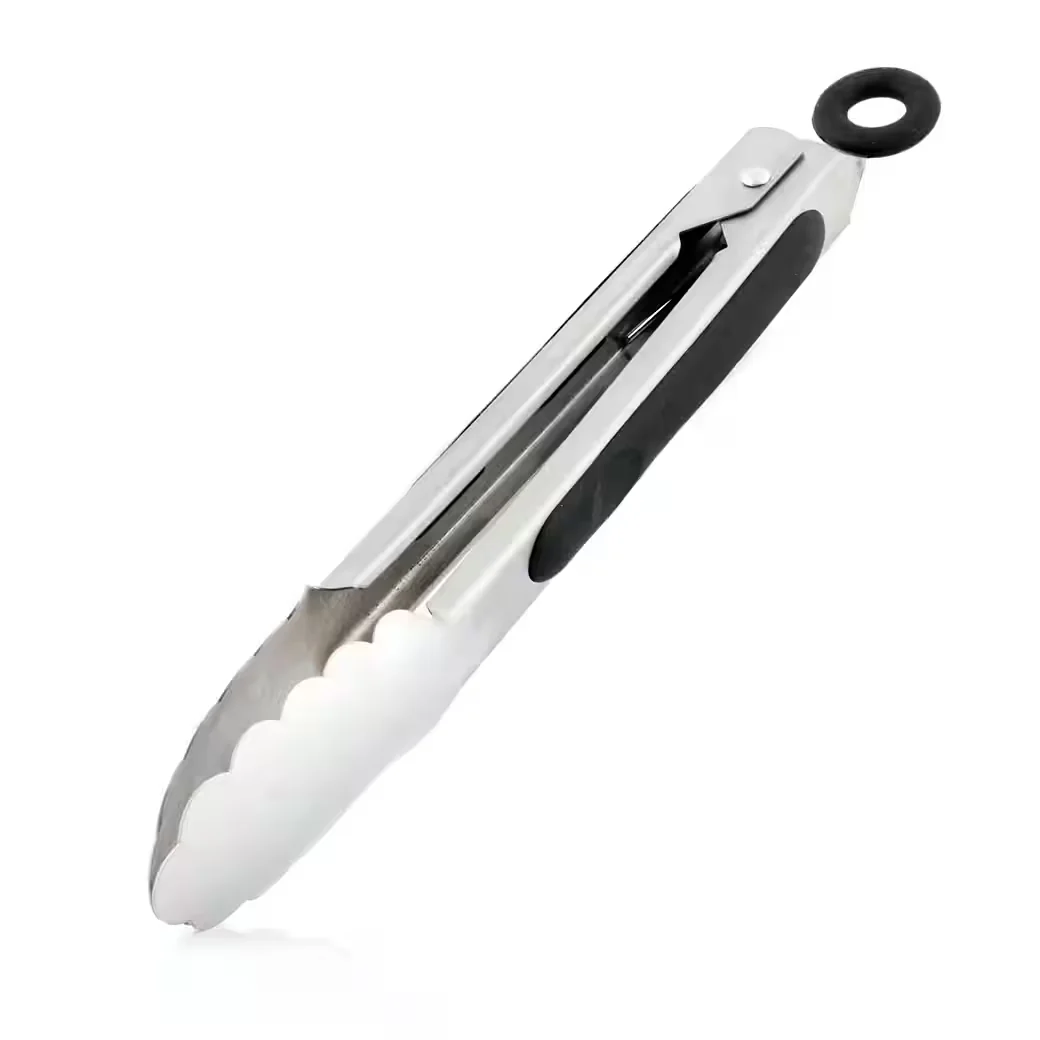 BBQ-TORO Grillzange aus Edelstahl 27 cm hitzebeständige Küchenzange