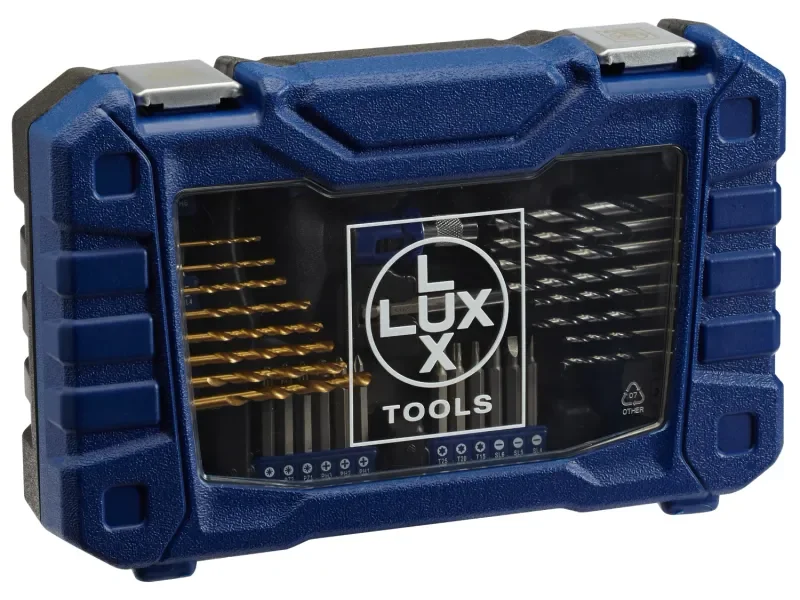 LUX-TOOLS Bohrer- und Bit-Set 66-teilig Bohrmaschine und Akkuschrauber
