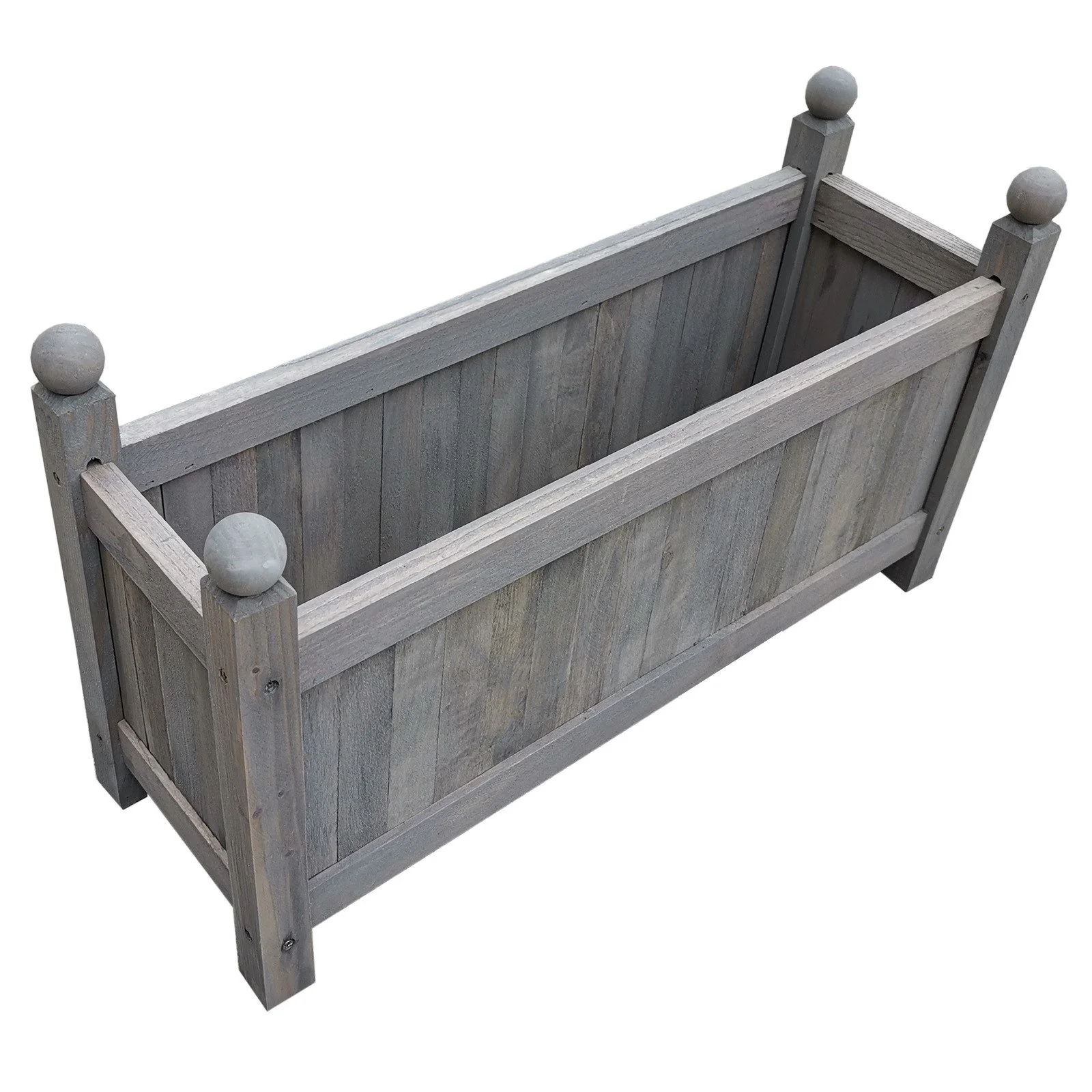HTI-Living Pflanzkübel Holz-Pflanzkasten grau für Garten und Balkon