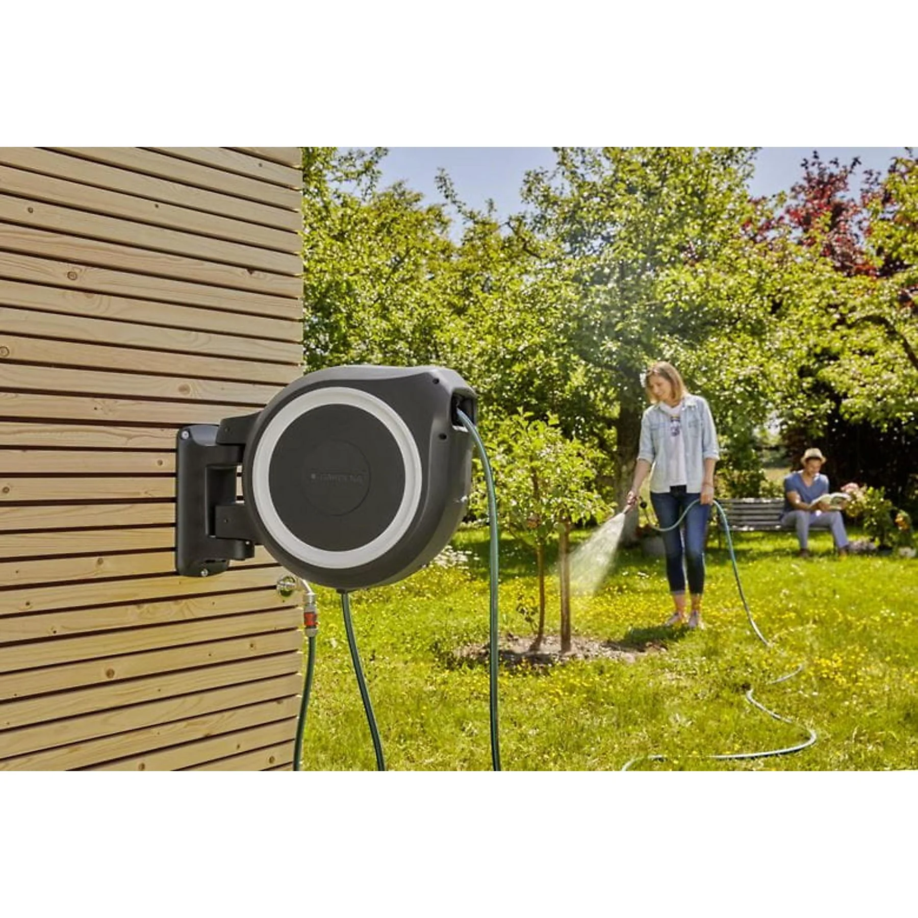 Gardena Gartenschlauch 24225197 weiß für Gartenbewässerung