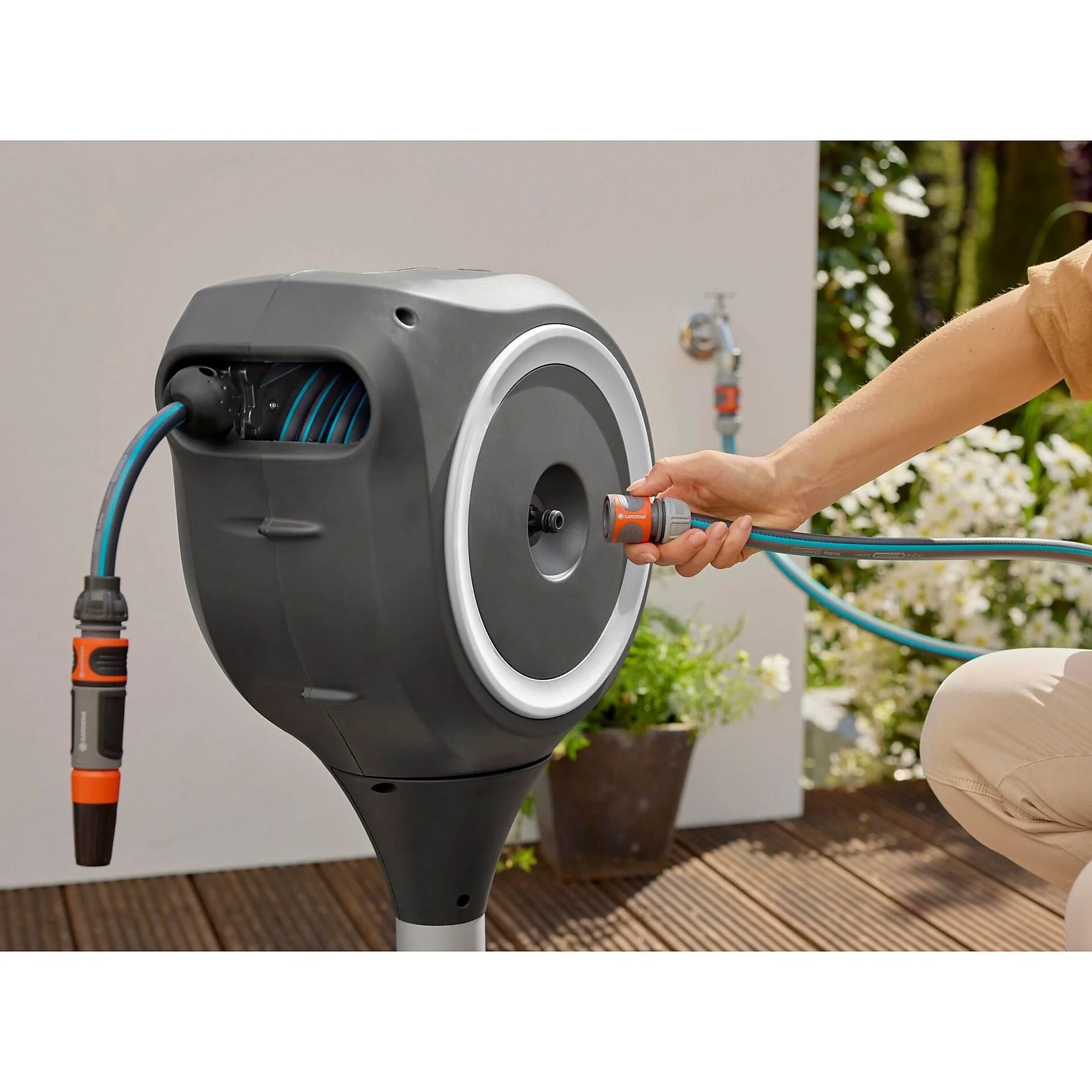 Gardena 18607-20 Gartenschlauch schwarz für Bewässerung