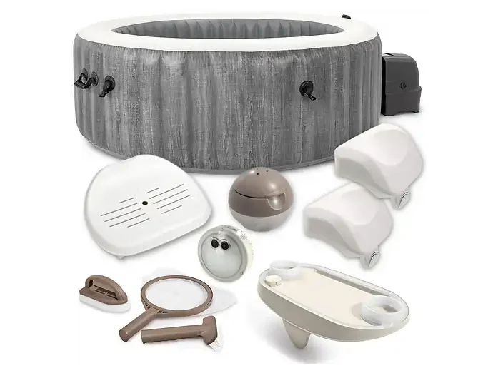 Intex PureSpa 28440 aufblasbarer Whirlpool mit umfangreichem Zubehör